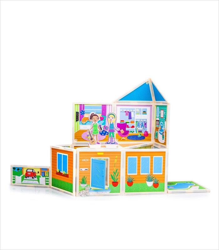 Build and Imagine magnetic dollhouse kit - beach house