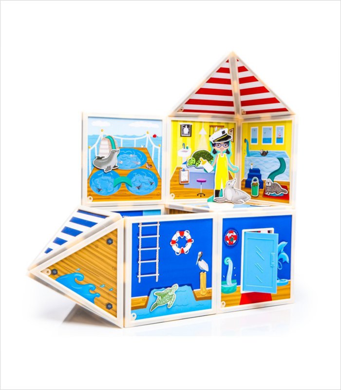 Build and Imagine magnetic dollhouse kit - marine rescue