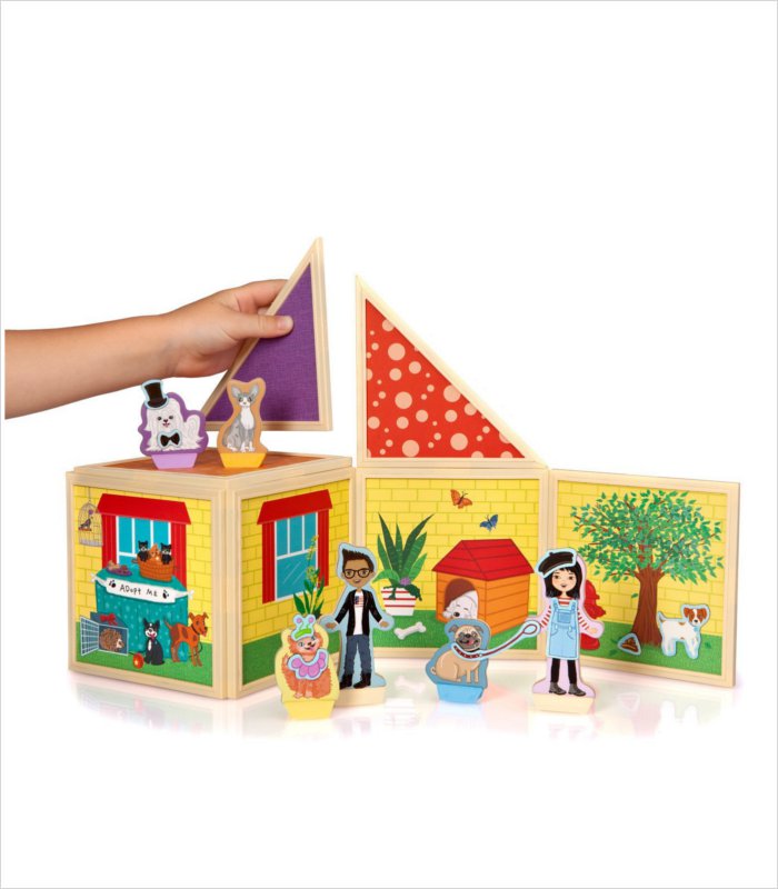 Build and Imagine magnetic dollhouse kit - pet portrait studio 