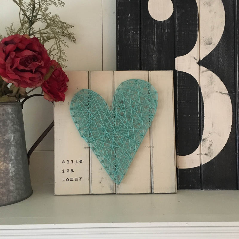 Handmade mothers day gift ideas - personalized wall hanging