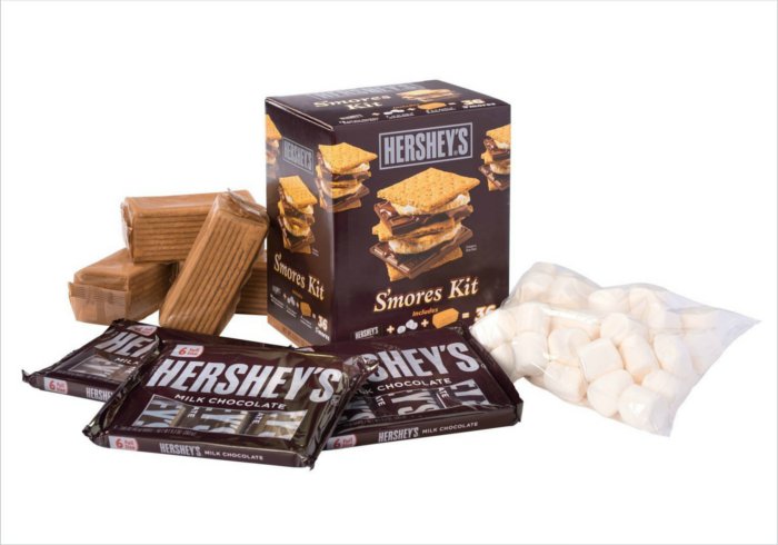 Indoor camping ideas for kids - Hersheys smores kit