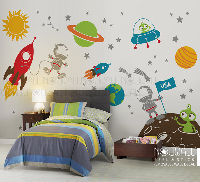 Space themed wall decals - Galaxy decal wall stickers