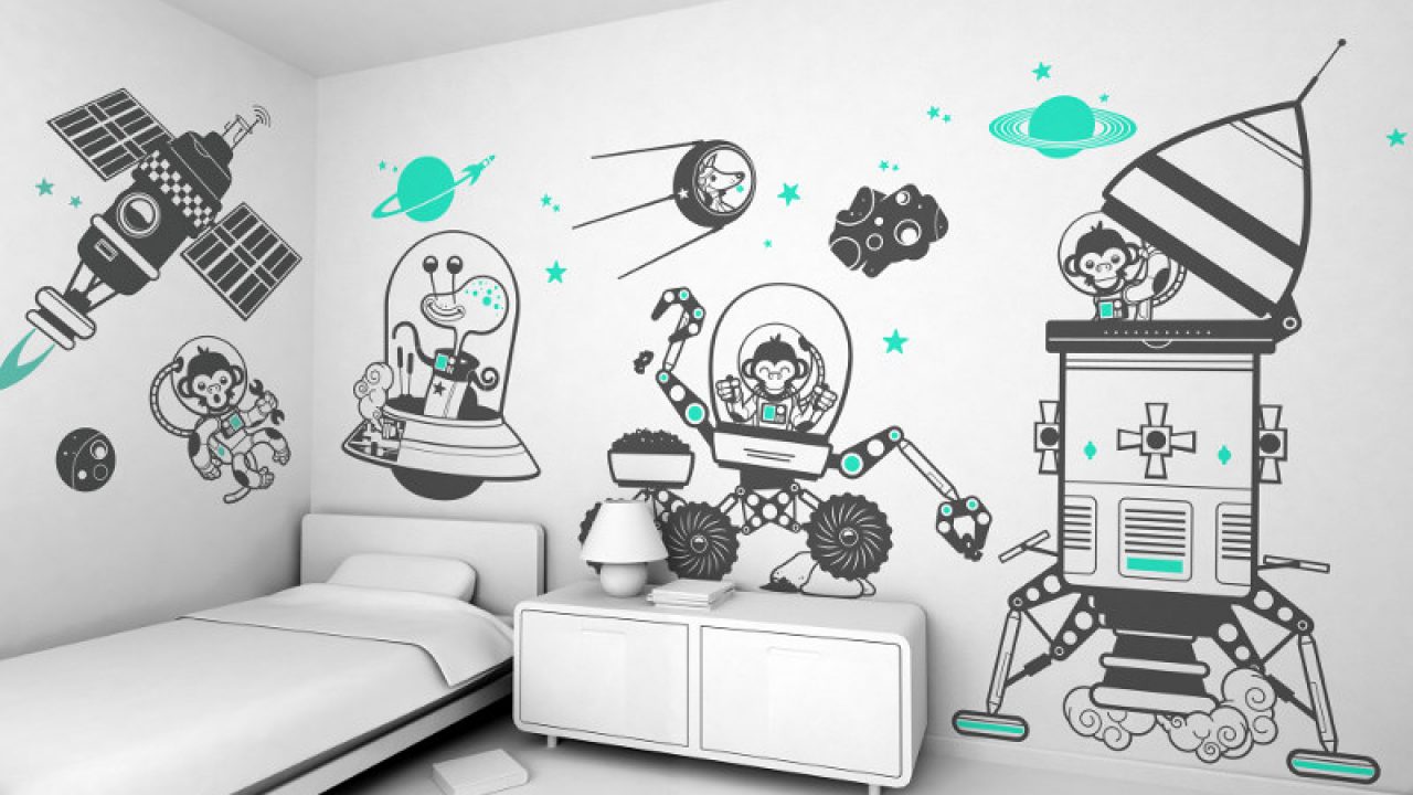 10 Space Themed Wall Decals For Curious Little Explorers