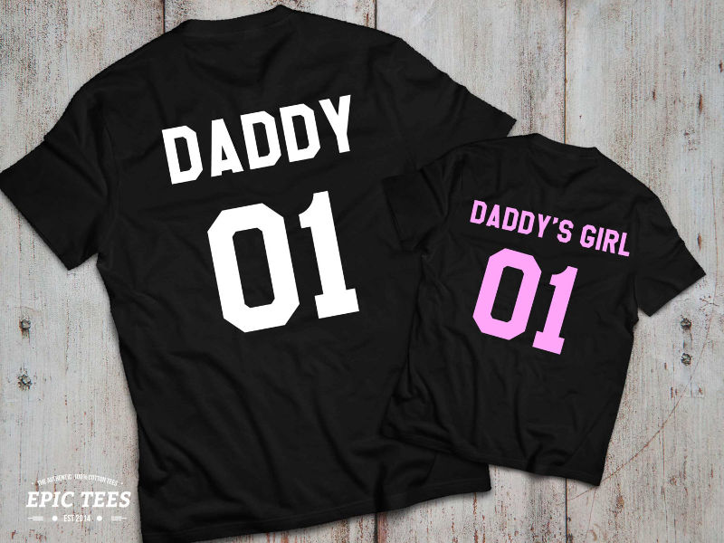 daughter wearing dad shirt quotes