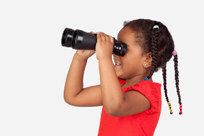 Indoor camping ideas for kids - kids binoculars