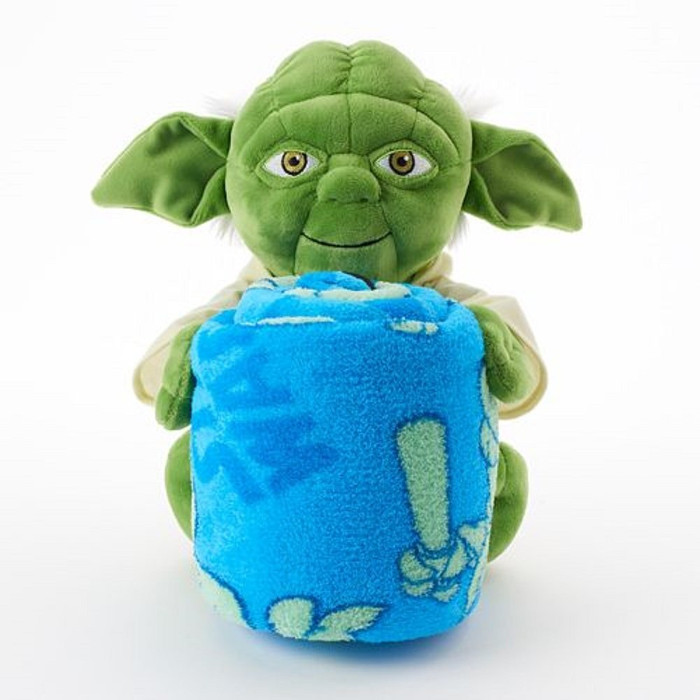 Best Star Wars Gifts - Yoda Character Hugger and Throw Blanket Set