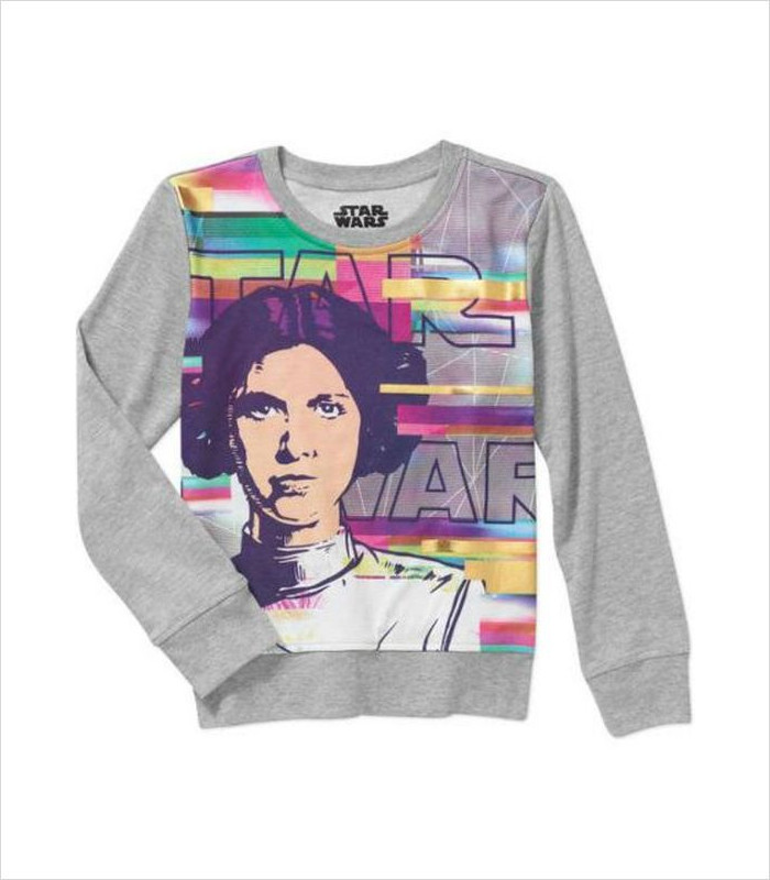 Star Wars Apparel for Kids - Princess Leia Crewneck Graphic Sweatshirt