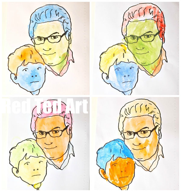 Things to make for fathers day - pop art picture