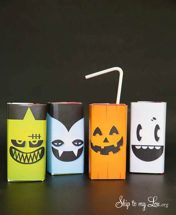 Last Minute Halloween Printables for Kids - Juice Box Printable Halloween Covers (via Skip to My Lou)