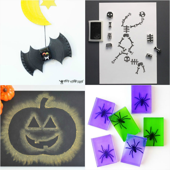 A round up of easy kids Halloween crafts 