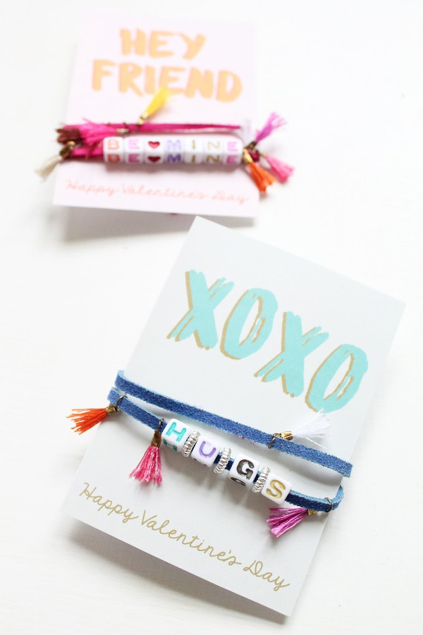 16 Last Minute Valentine Printables featuring Valentine's Message Bracelet (via Lindsey Crafter Blog)